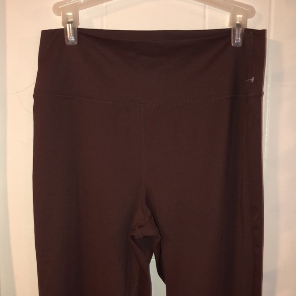 Wilo the Label Brown Colorblock NWOT Size Large Flare Leggings - Picture 3 of 10